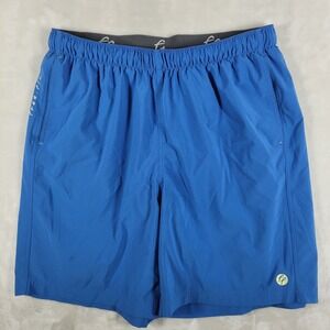 Free Fly Shorts Men's Large Blue Drawstrings Casual Comfort Active Elastic Waist